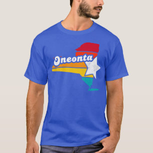 Oneonta New York Vintage Distressed Souvenir 2 T-Shirt