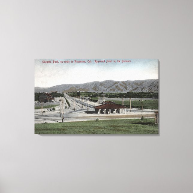 Oneonta Park & Raymond Hotel Canvas Print (Front)