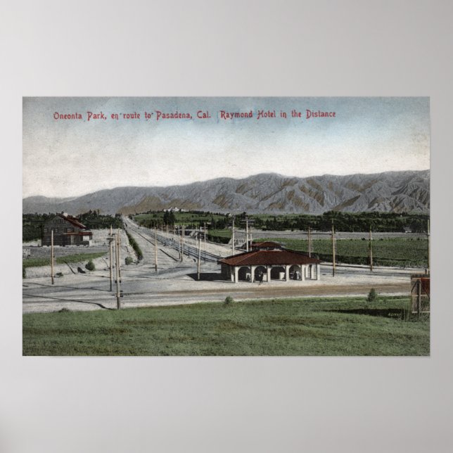 Oneonta Park & Raymond Hotel Poster (Front)