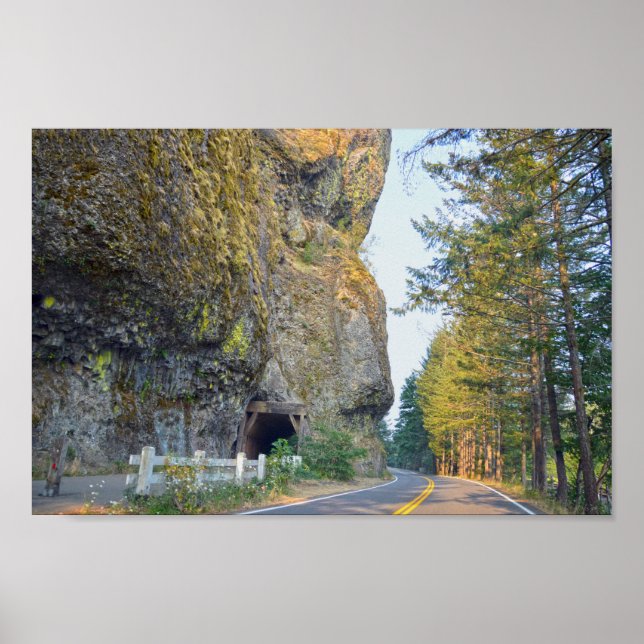 Oneonta Tunnel, Columbia River Highway, Oregon Poster (Front)