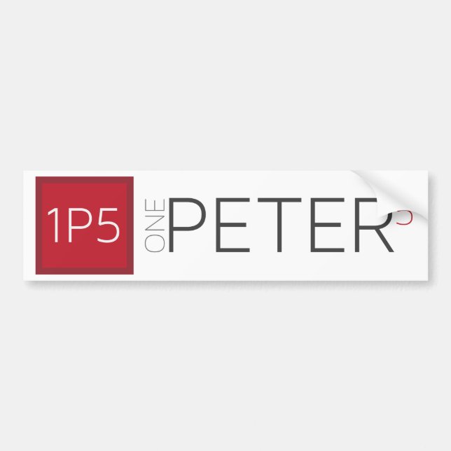 OnePeterFive Swag Bumper Sticker (Front)