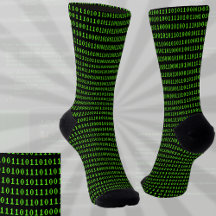 Ones and Zeroes Coding Green on Black Programmers