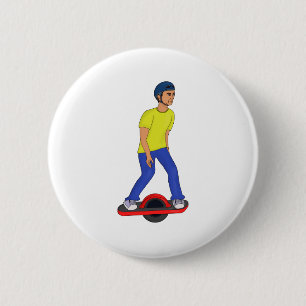 Onewheeling Dude 6 Cm Round Badge