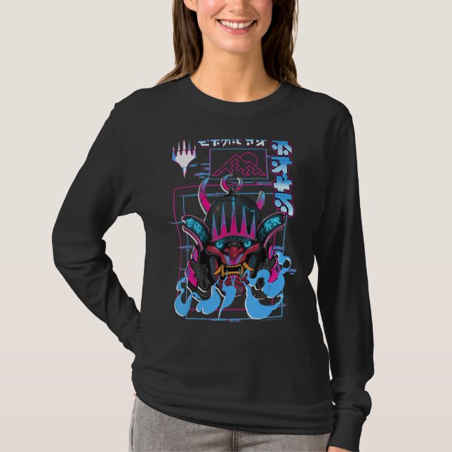 Oni Demon Japanese Devil T-Shirt (Front)