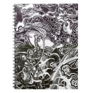 Oni Devils and Toad Spiral Notebook