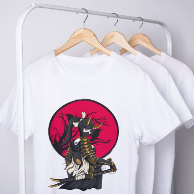 Oni Girl Samurai T-Shirt (Creator Uploaded)