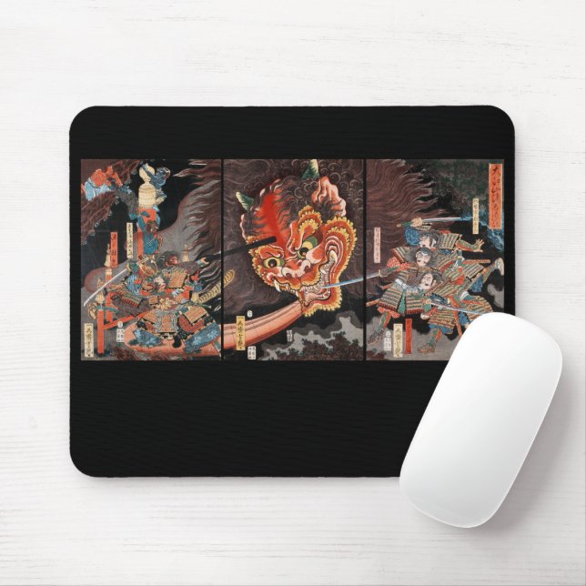 Oni King Shutendoji vs. Minamoto no Yorimitsu Mouse Pad (With Mouse)