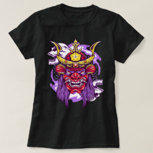 Oni Mask and Skull T-Shirt
