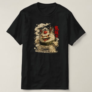 Oni Noodle Yokai – Japanese Food Monster Art T-Shirt