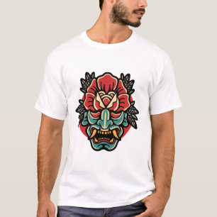 Oni- rose tattoo design T-Shirt