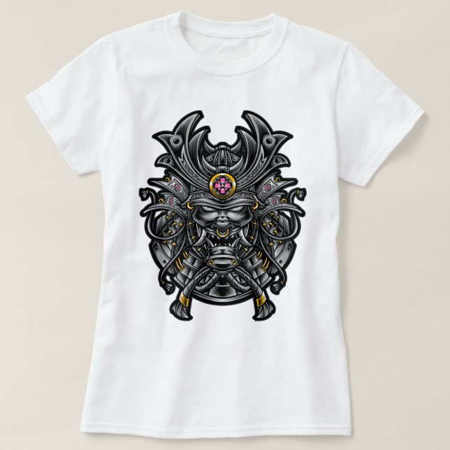 Oni Samurai Mask T-Shirt (Design Front)