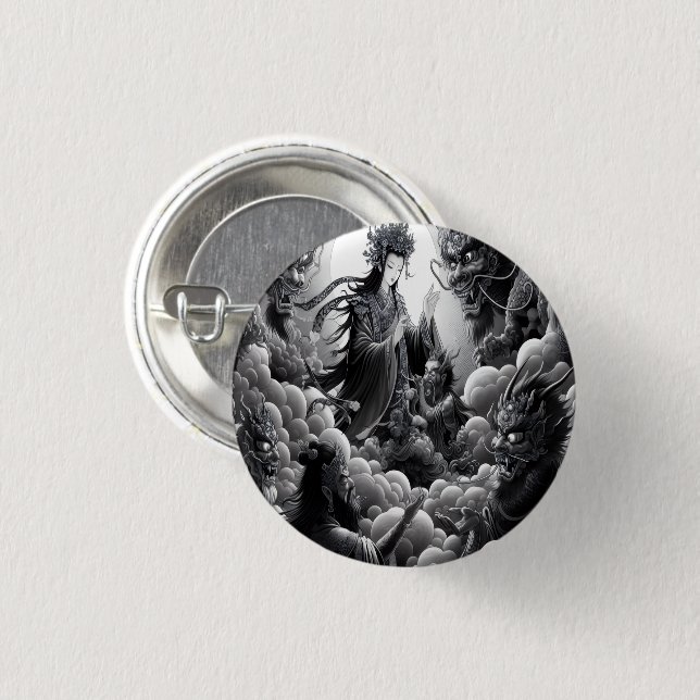 Oni Temptation Button (Front & Back)