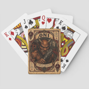 Oni, Vintage Circus Monsters Playing Cards