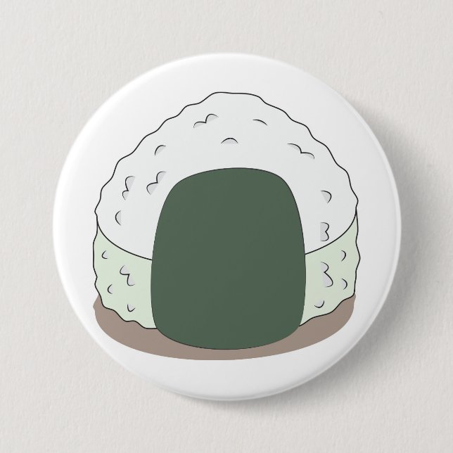 Onigiri 7.5 Cm Round Badge (Front)