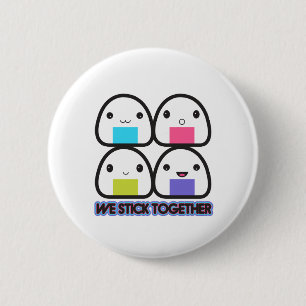 Onigiri Family 6 Cm Round Badge
