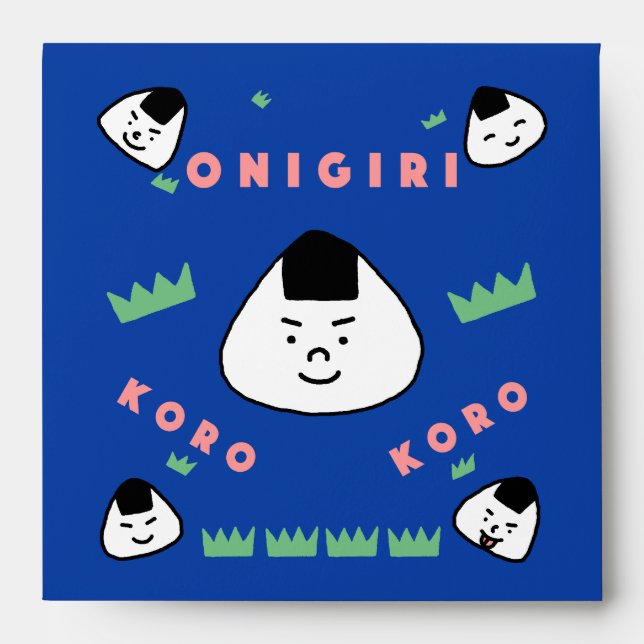 Onigiri Koro Koro (the Rolling Rice Balls) Envelope (Front)