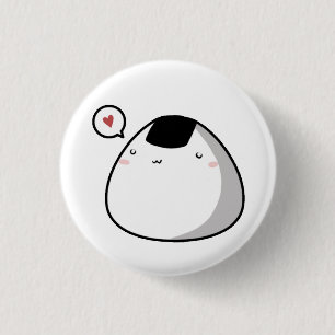 Onigiri Love 3 Cm Round Badge