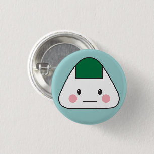 Onigiri omusubi Japanese rice ball seaweed nori 3 Cm Round Badge