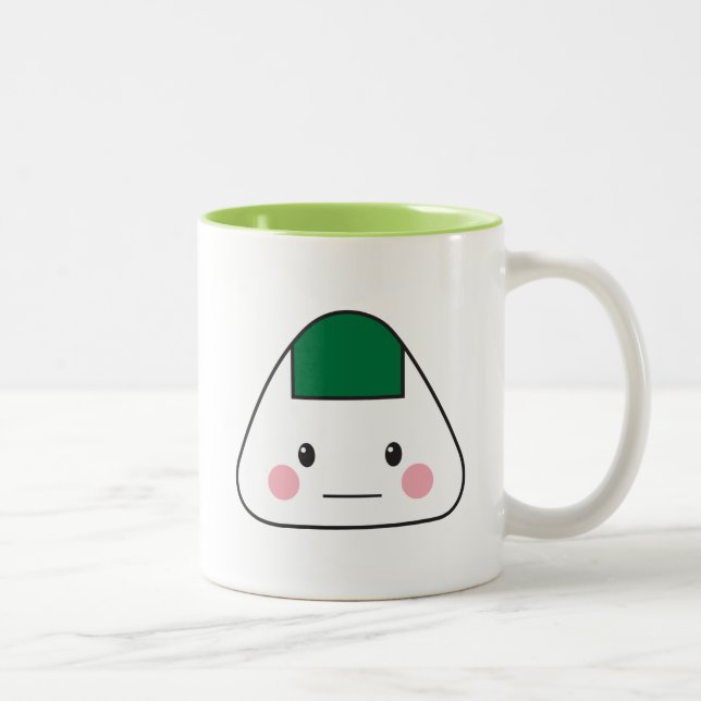 Onigiri omusubi Japanese rice ball seaweed nori Two-Tone Coffee Mug (Right)