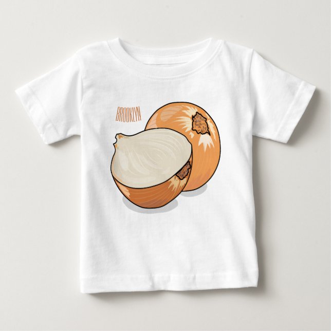 Onion cartoon illustration  baby T-Shirt (Front)