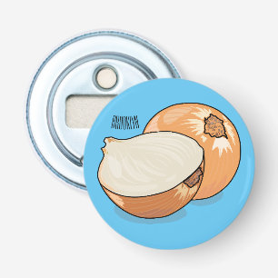 Onion cartoon illustration bottle opener