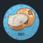 Onion cartoon illustration dartboard<br><div class="desc">Onion cartoon illustration</div>