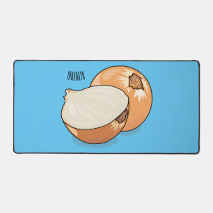 Onion cartoon illustration  desk mat