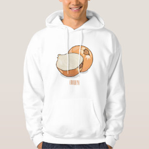 Onion cartoon illustration hoodie