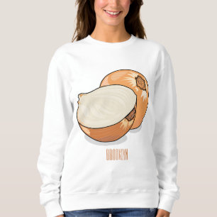 Onion cartoon illustration sweatshirt
