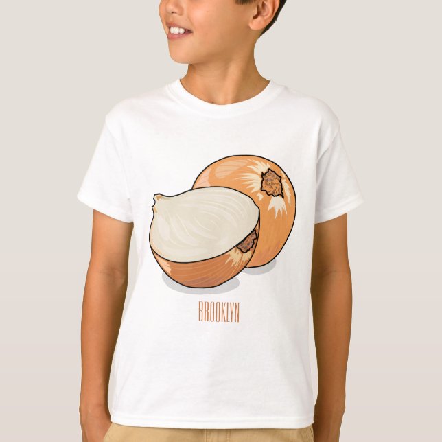 Onion cartoon illustration  T-Shirt (Front)