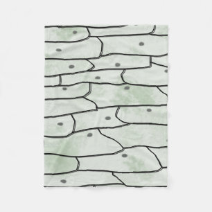 Onion Cells Fleece Blanket