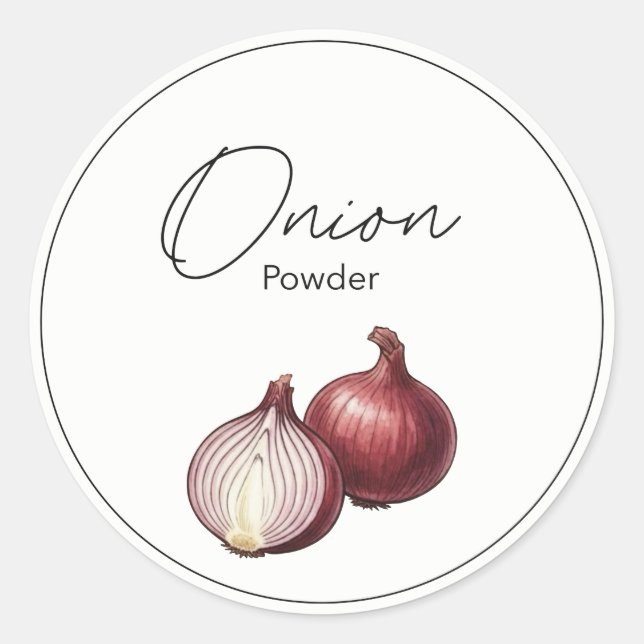 Onion Classic Round Sticker (Front)