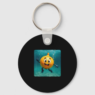 Onion Diving Underwater Ocean Diver Swimming Summe Key Ring