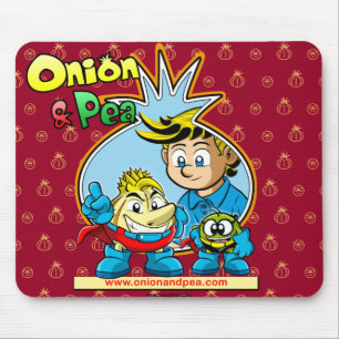 Onion & Pea mousepad. Mouse Pad