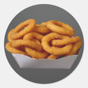 Onion Rings Classic Round Sticker