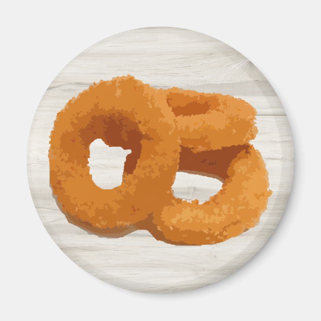 Onion Rings Food Magnet (Front)