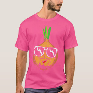 Onion Wearing Sunglasses Funny Onion T-Shirt