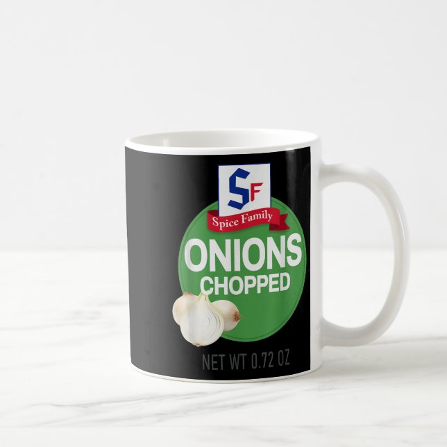 Onions Chopped Halloween Spice Costume Group Match Coffee Mug (Right)