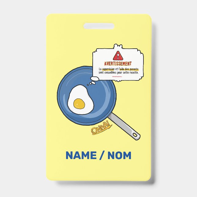ONIVA! Oeuf ID Badge (Front)