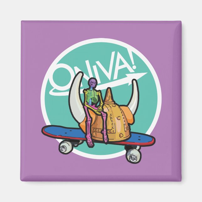 ONIVA! Squelette Viking Magnet (Front)