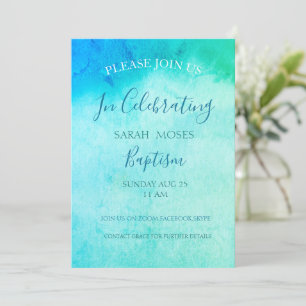 Online Adult Baptism Personalised Invitation