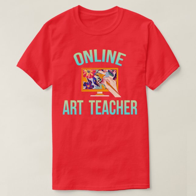 Online Art Teacher T-Shirt (Design Front)