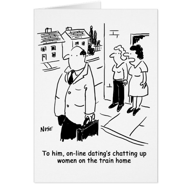 Online Dating Cartoon (Front)