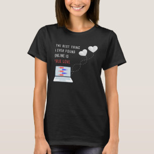 Online Dating Couples Relationship Valentineu2019s T-Shirt