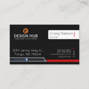 Online designer business card