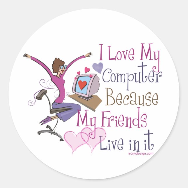 Online Friends Stickers (Front)