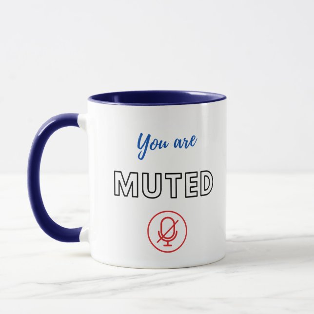 Online Meeting Mug: You are Muted/You are Unmuted Mug (Left)