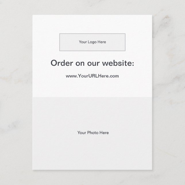 Online Ordering - Postcard (Hor. Logo) (Front)