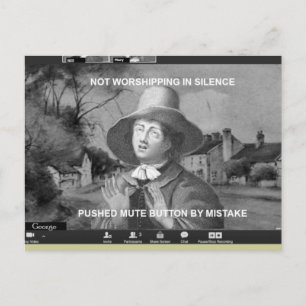 Online Quaker Meeting for Worship Postcard