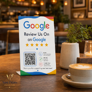 Online Reputation Google Review QR Code Sign